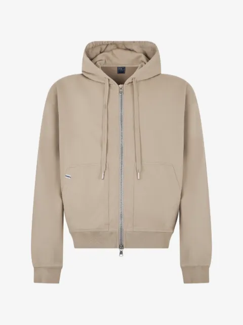 Fedeli zip-up drawstring hoodie