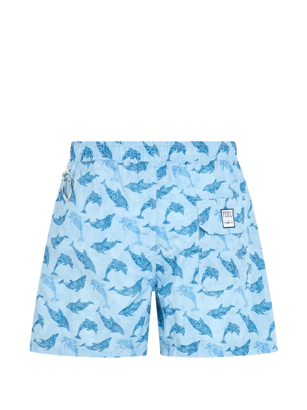 Fedeli Zwembroek met patroon Blauw