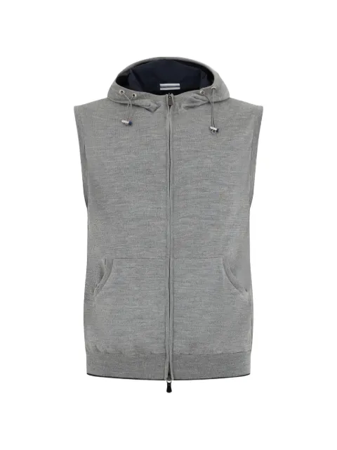 Fedeli hooded knit vest