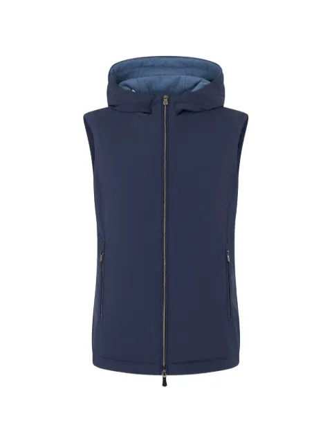 Fedeli hooded zip-up gilet
