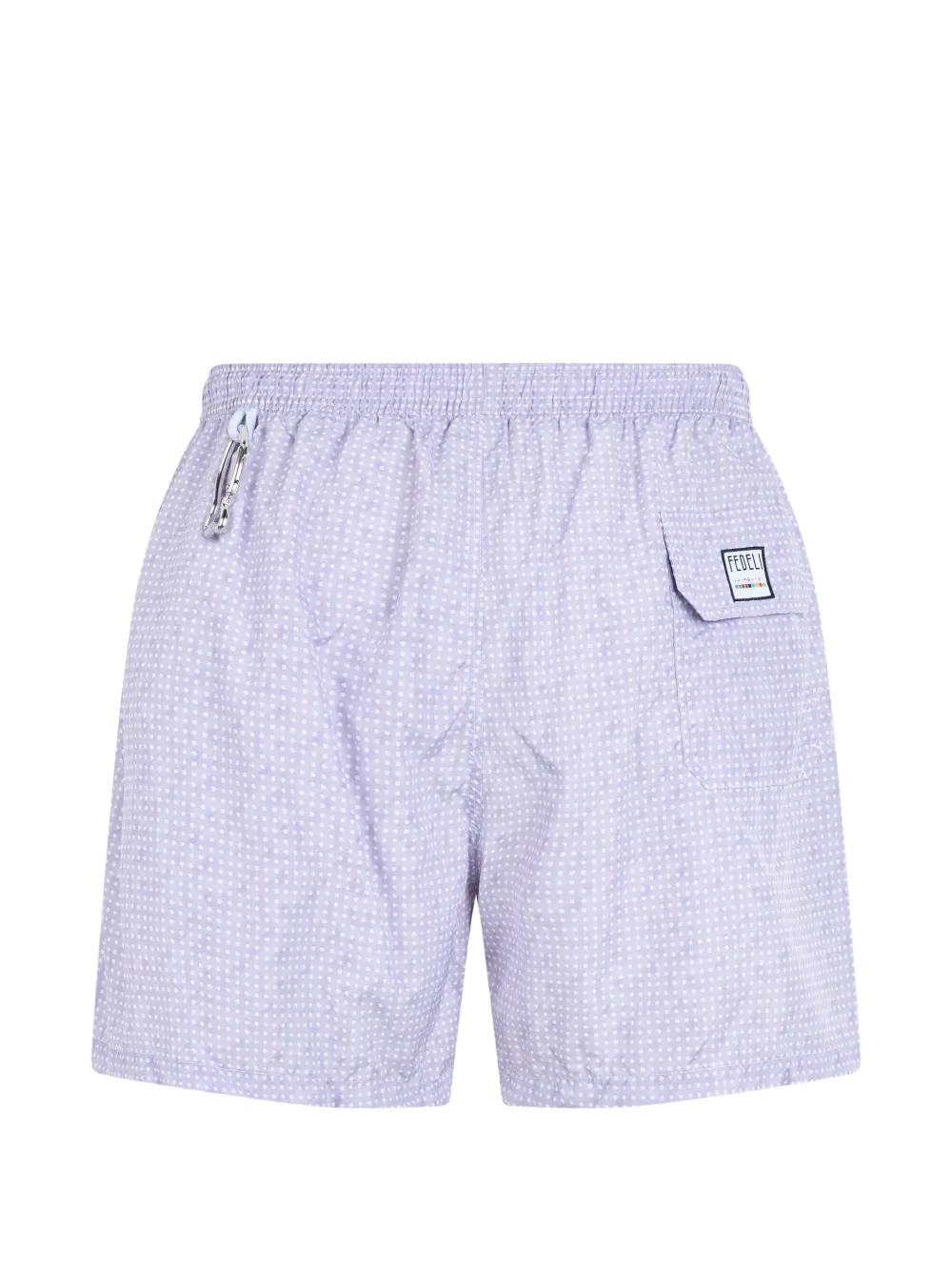  Fedeli Polka-dot Drawstring Swim Shorts - Viola 