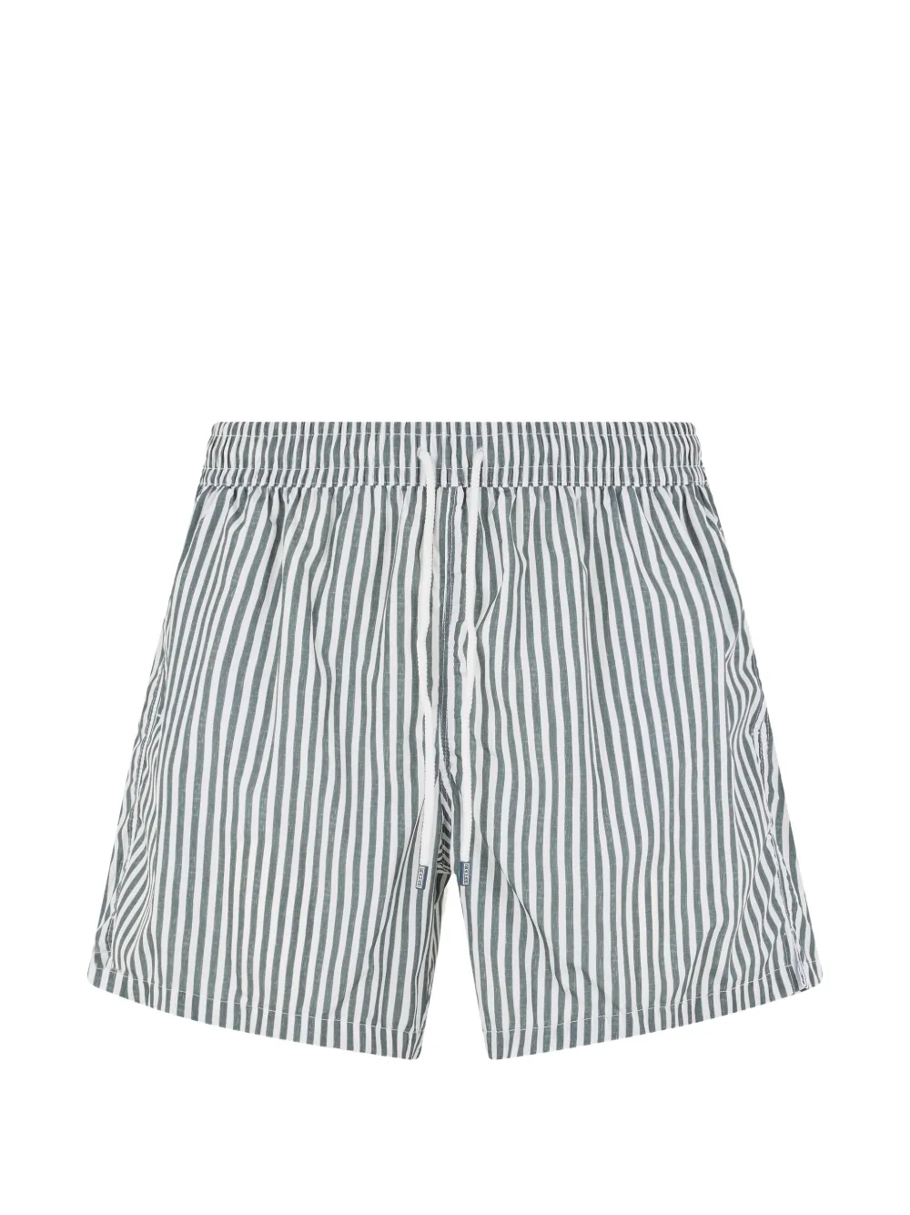 Fedeli striped drawstring swim shorts - Verde