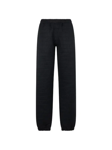 Moschino pantalones de chándal con logo en jacquard