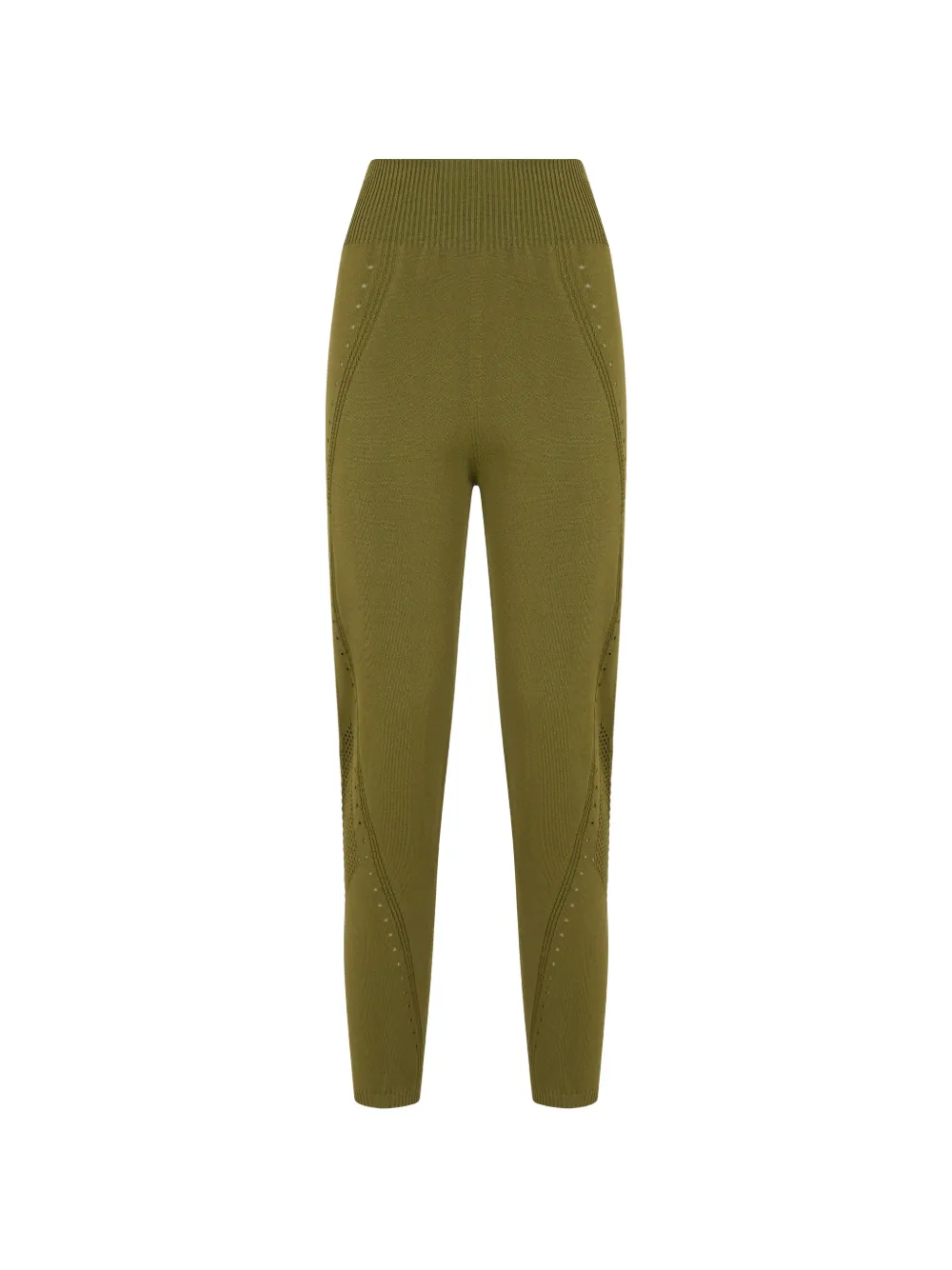 Alberta Ferretti perforated knitted trousers - Verde