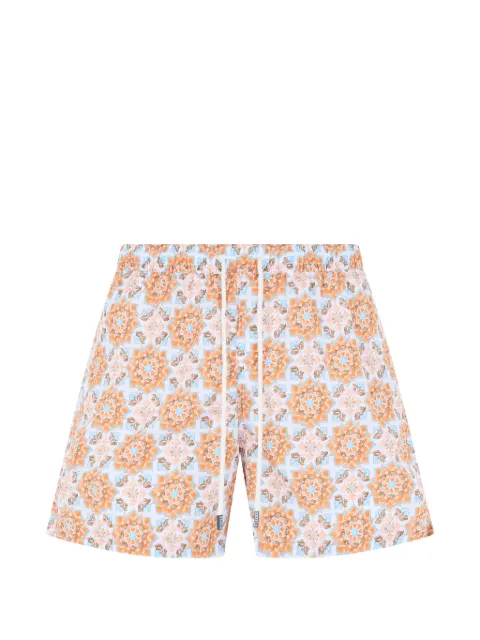 Fedeli graphic-print swim shorts