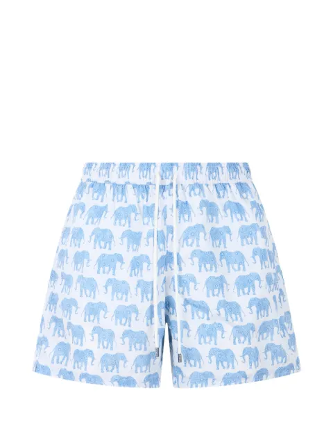 Fedeli elephant-print drawstring swim shorts