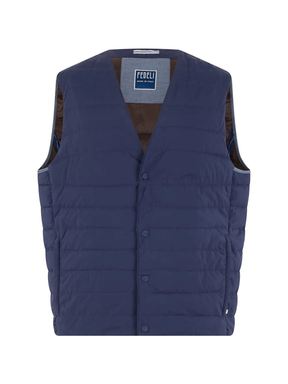 Fedeli padded quilted gilet - Blu