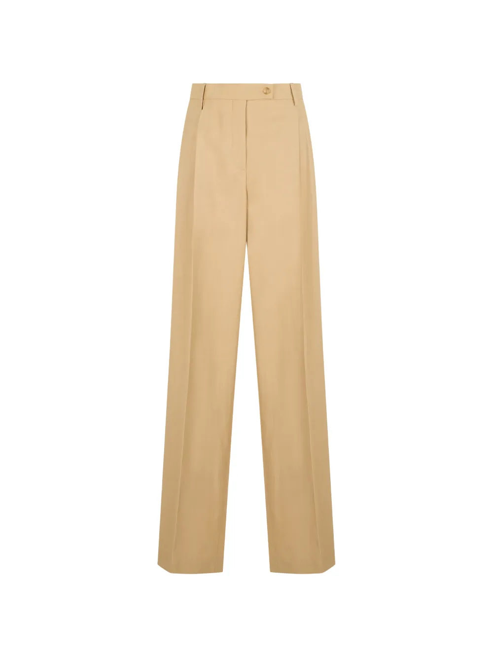 Alberta Ferretti pleat-detail high-waisted trousers - Toni neutri