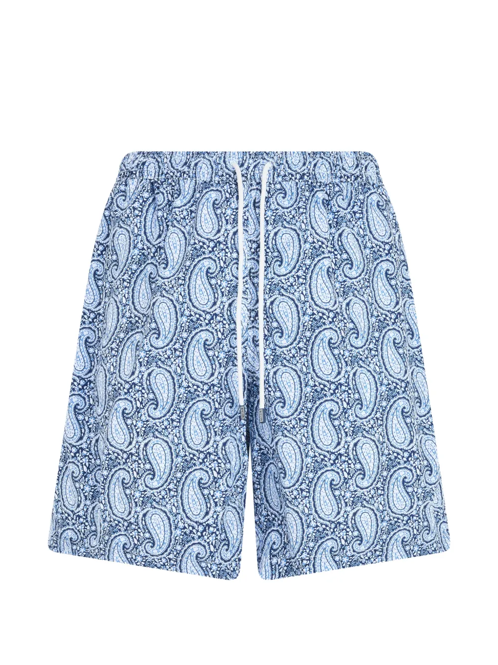 Fedeli paisley-print drawstring-waist swim shorts - Blau