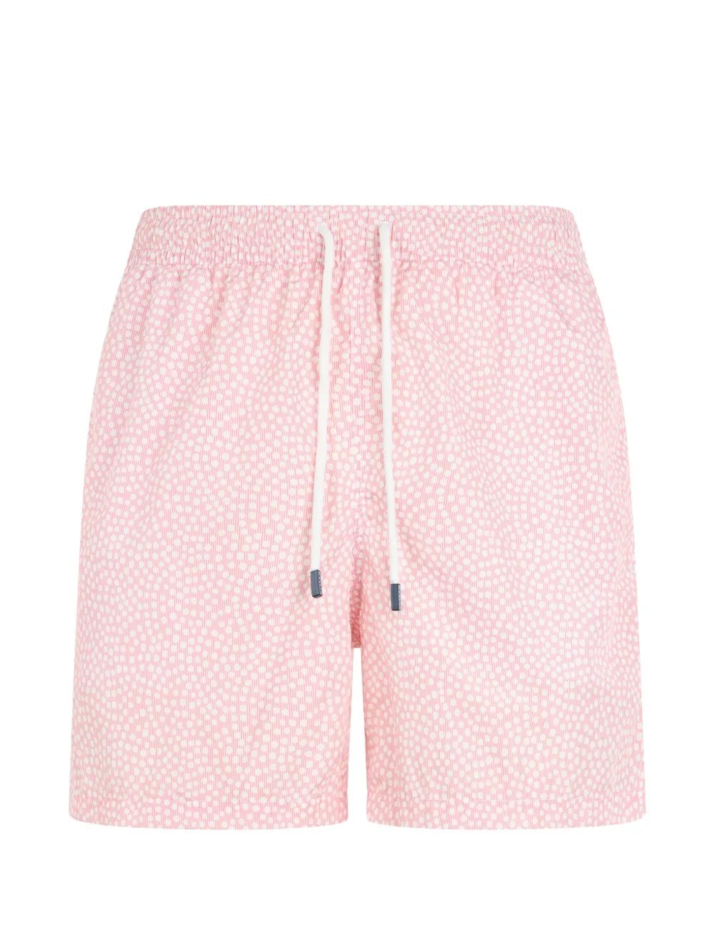 Fedeli geometric-print drawstring swim shorts - Rosa