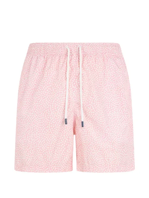 Fedeli geometric-print drawstring swim shorts