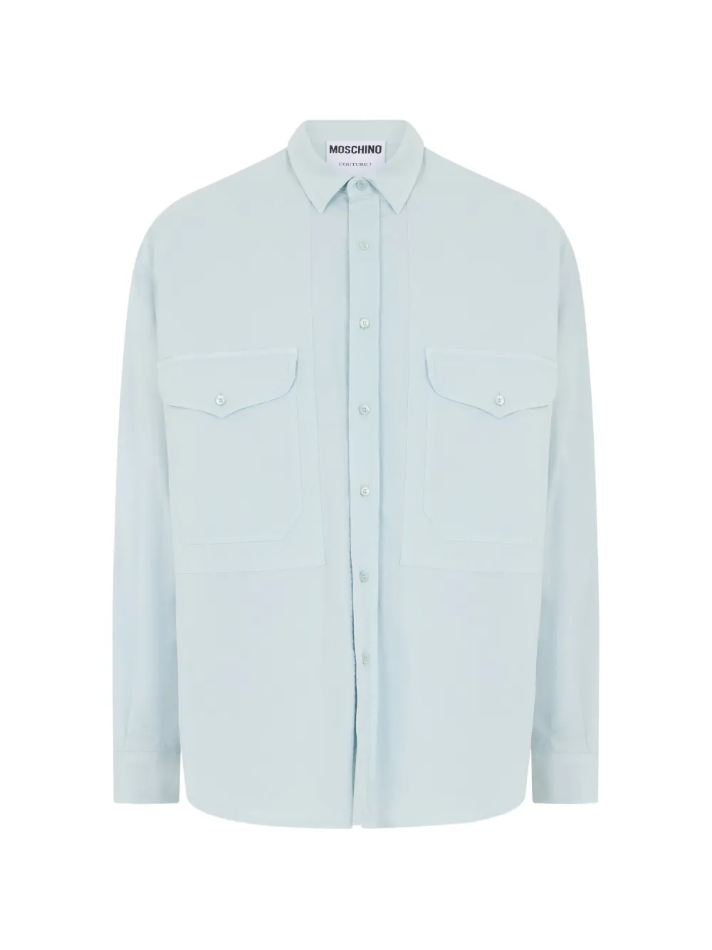 Moschino button-up flap-pocket shirt - Blu