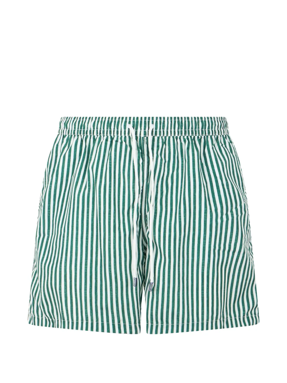 Fedeli striped drawstring-waist swim shorts - Verde