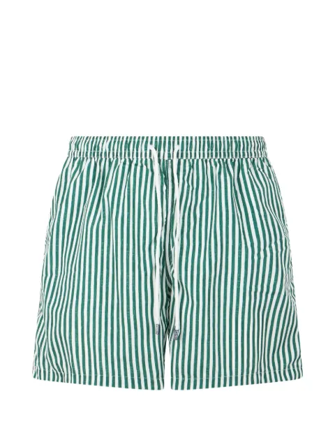 Fedeli striped drawstring-waist swim shorts