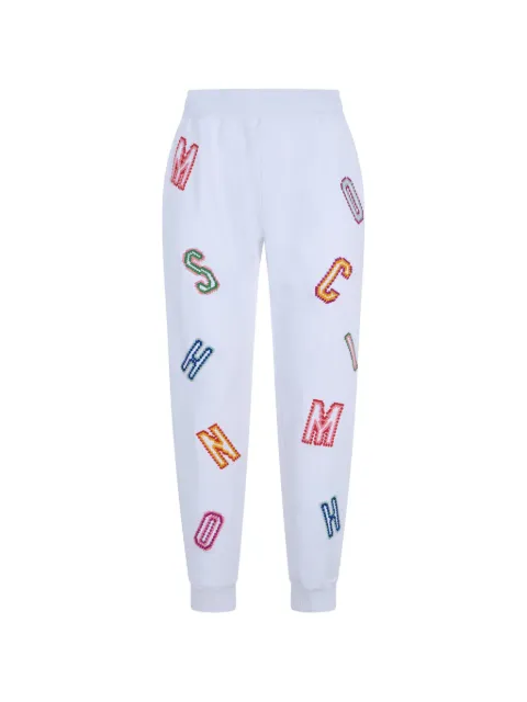Moschino pantalones de chándal con logo bordado