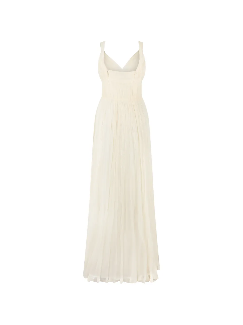 Alberta Ferretti Geplooide maxi-jurk Beige