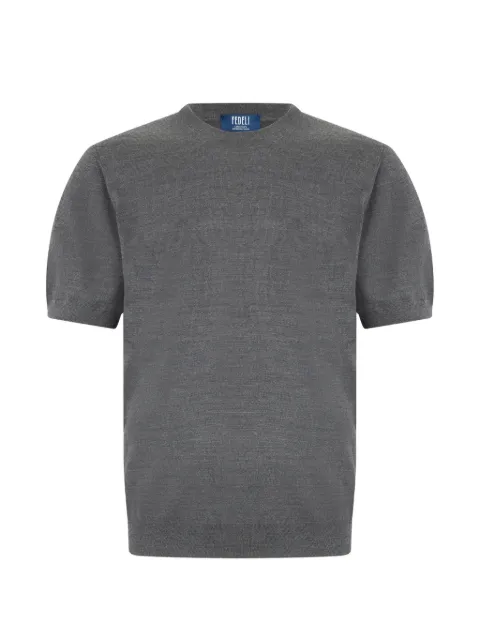 Fedeli short-sleeve knitted T-shirt