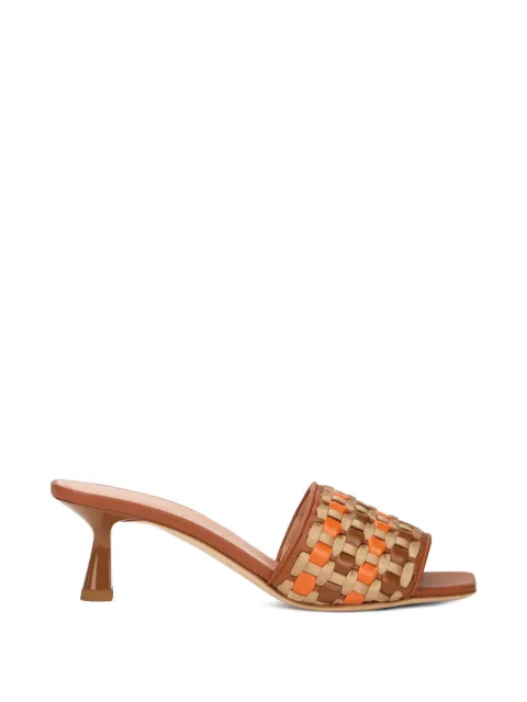Alberta Ferretti woven square-toe sandals
