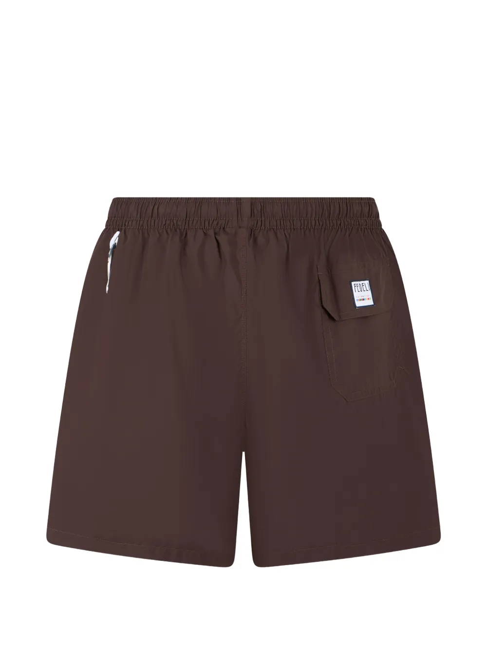  Fedeli Drawstring Swim Shorts - Marrone 