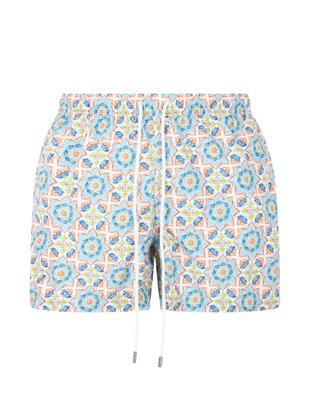 Fedeli geometric-print swim shorts - Blu