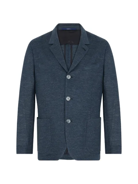 Fedeli slim-fit linen jacket