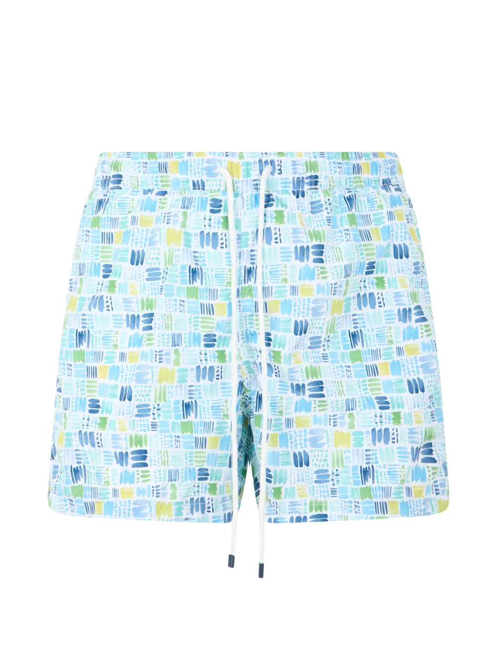 Fedeli abstract-print drawstring swim shorts - Blu