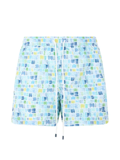Fedeli abstract-print drawstring swim shorts