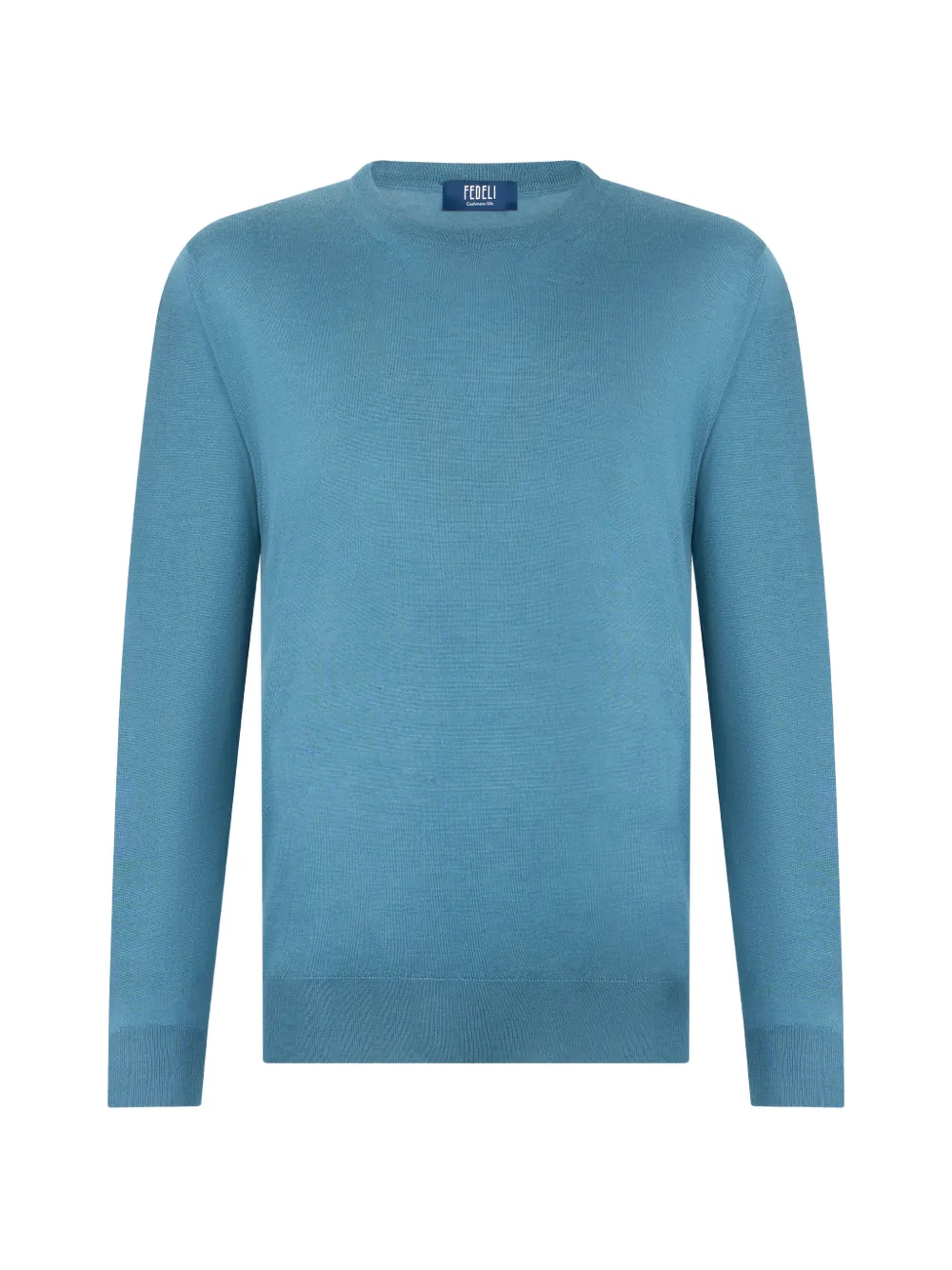 Fedeli fine-knit crew-neck sweater - Blu
