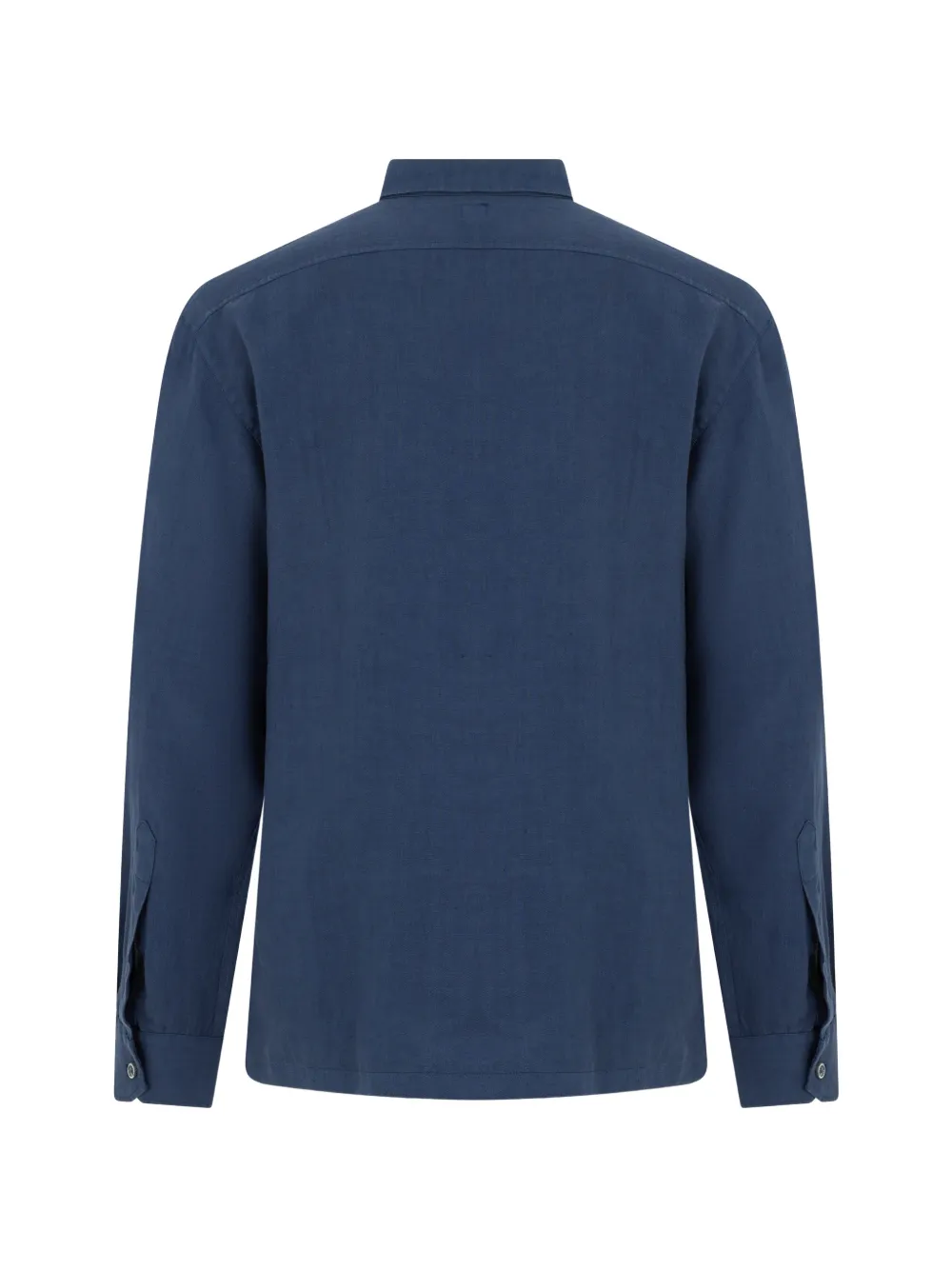  Fedeli Linen Patch-pocket Shirt - Blu 