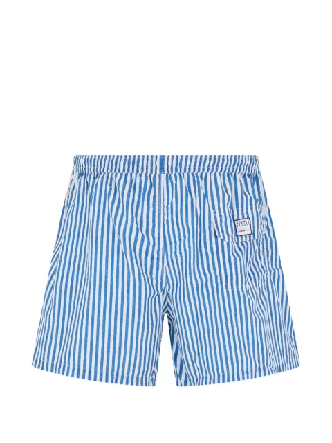 Fedeli striped drawstring swim shorts