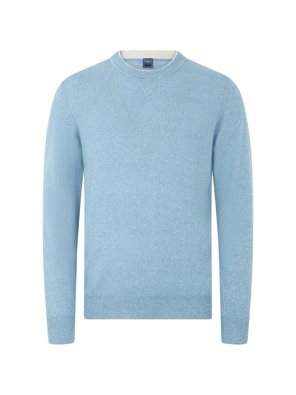 Fedeli crew-neck long-sleeve sweater - Blu
