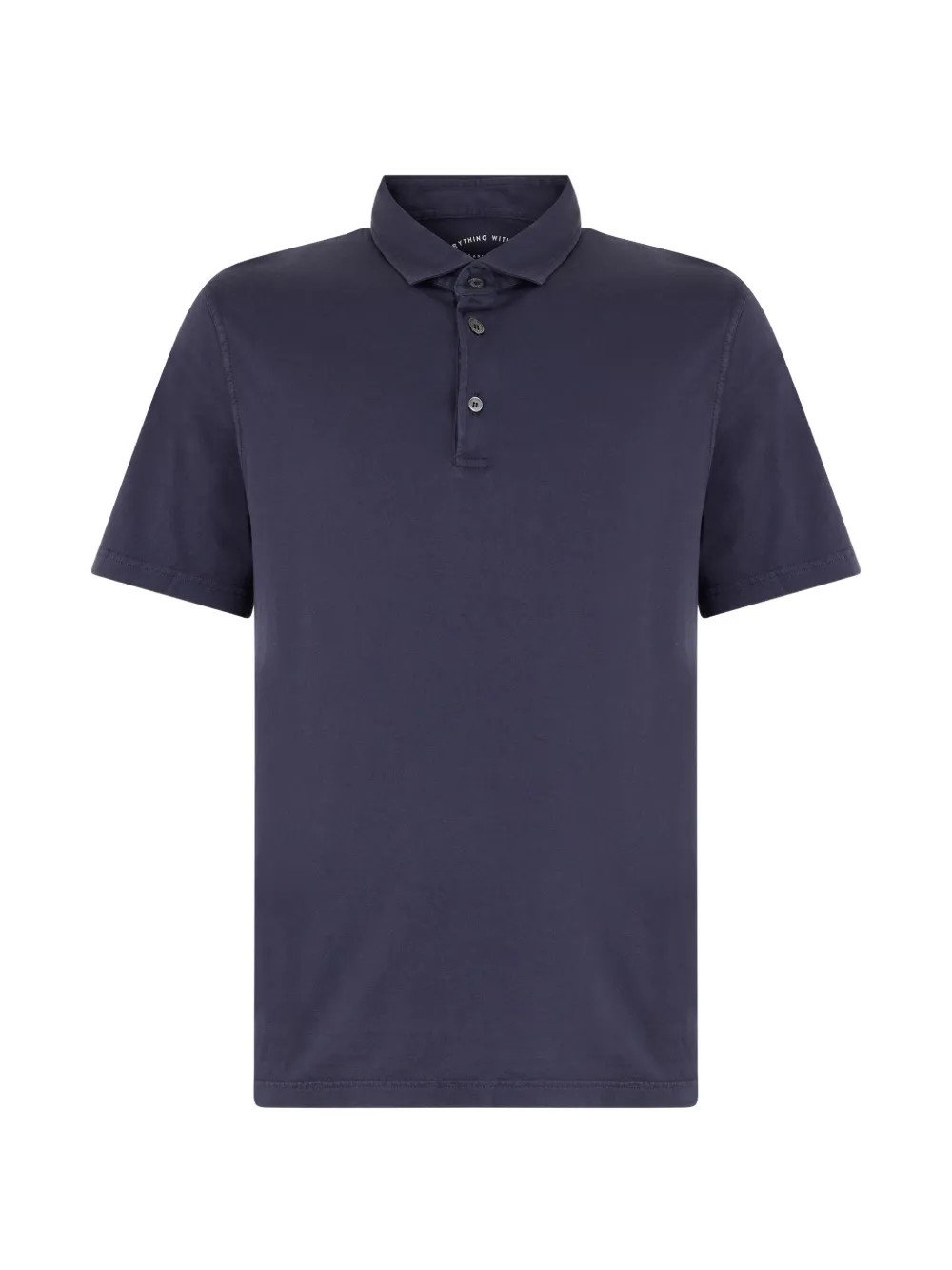 Fedeli short-sleeve cotton polo shirt - Blu