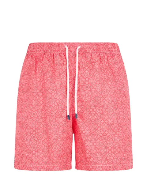 Fedeli geometric-print drawstring swim shorts