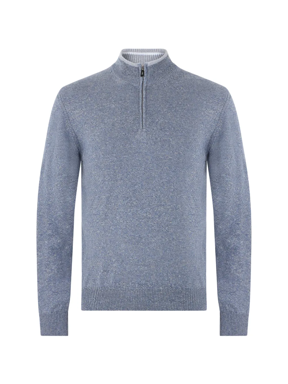 Fedeli quarter-zip knit sweater - Blu