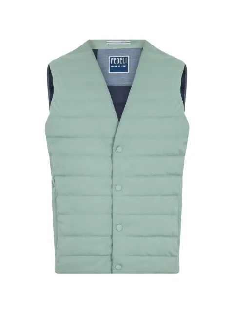 Fedeli quilted V-neck vest