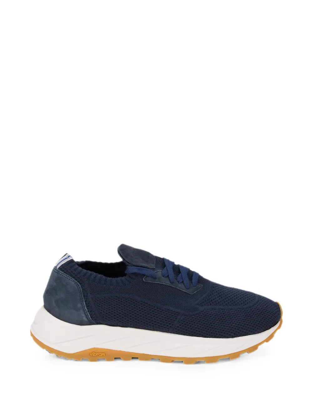 Fedeli mesh-knit panelled sneakers - Blu
