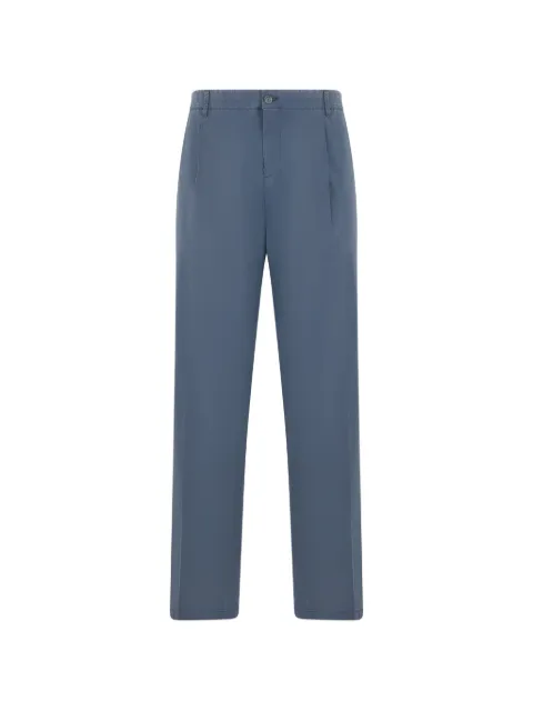 Fedeli pleated straight-leg trousers