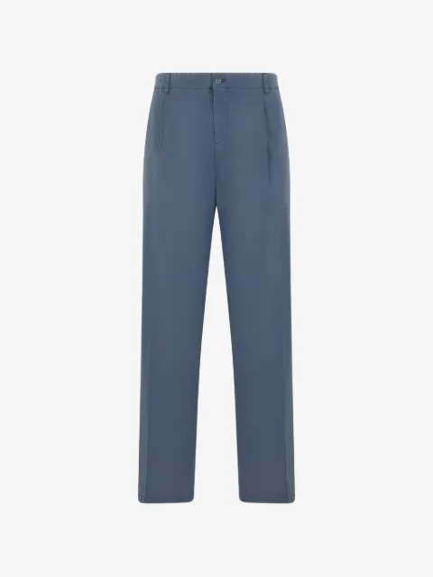 Fedeli pleated straight-leg trousers