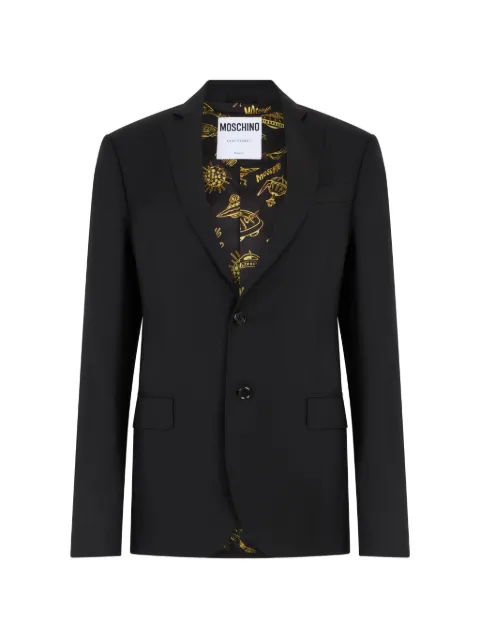 Moschino notched-lapels single-breasted blazer