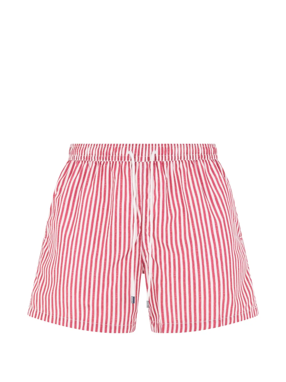 Fedeli striped drawstring-waist swim shorts - Rot