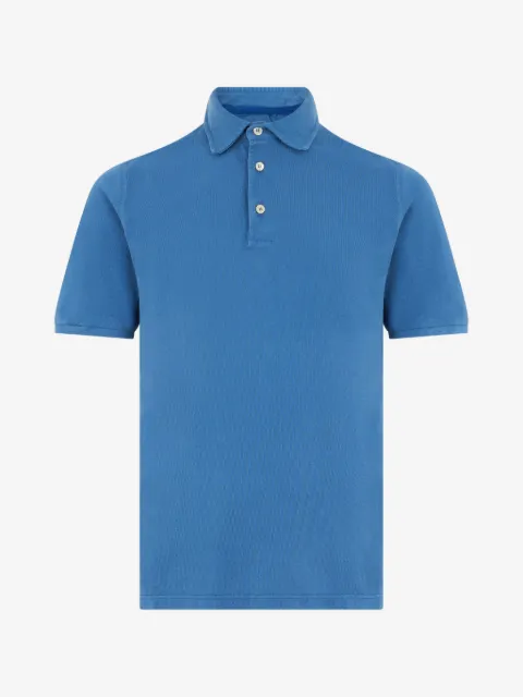Fedeli short-sleeve cotton polo shirt