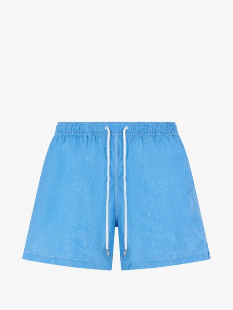 Fedeli logo-patch drawstring swim shorts