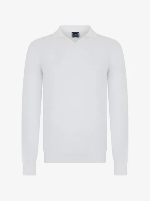 Fedeli long-sleeve polo shirt