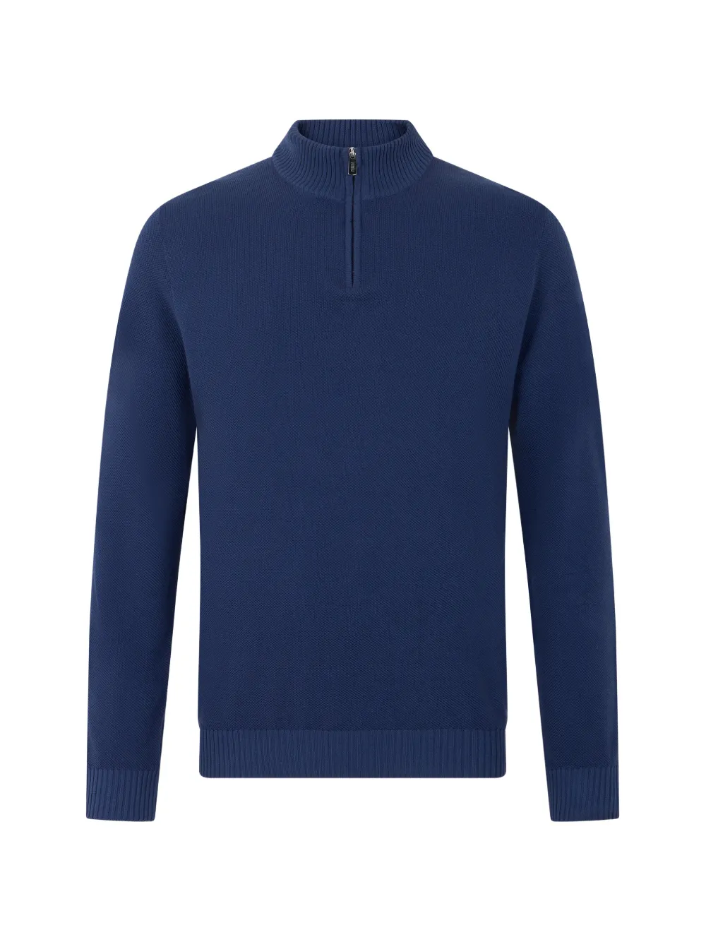 Fedeli quarter-zip cotton sweater - Blu