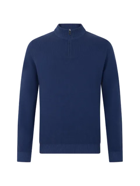 Fedeli quarter-zip cotton sweater