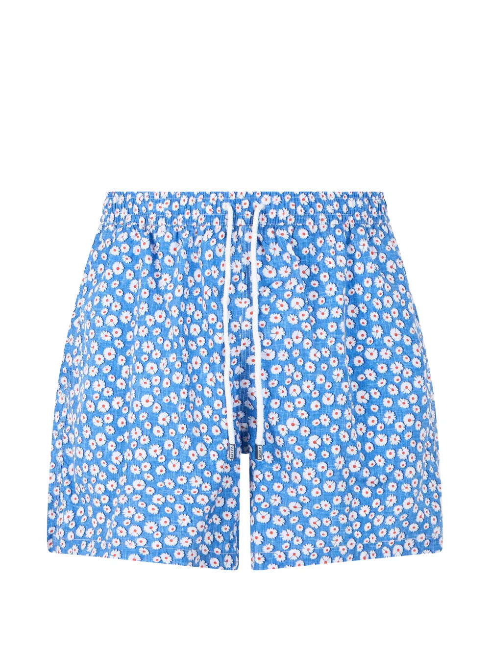 Fedeli floral-print drawstring swim shorts - Blu