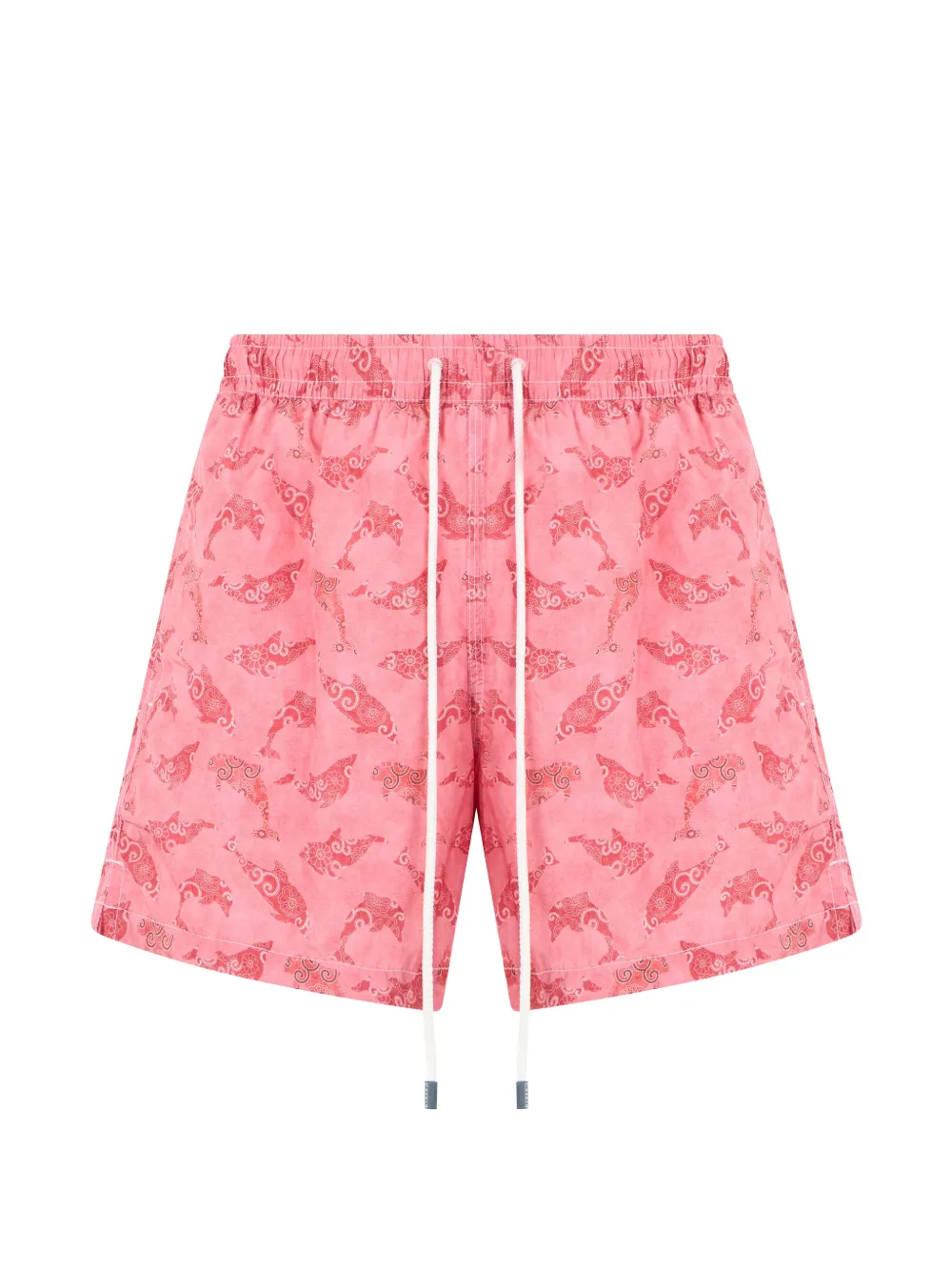 Fedeli dolphin-print drawstring swim shorts - Rosa