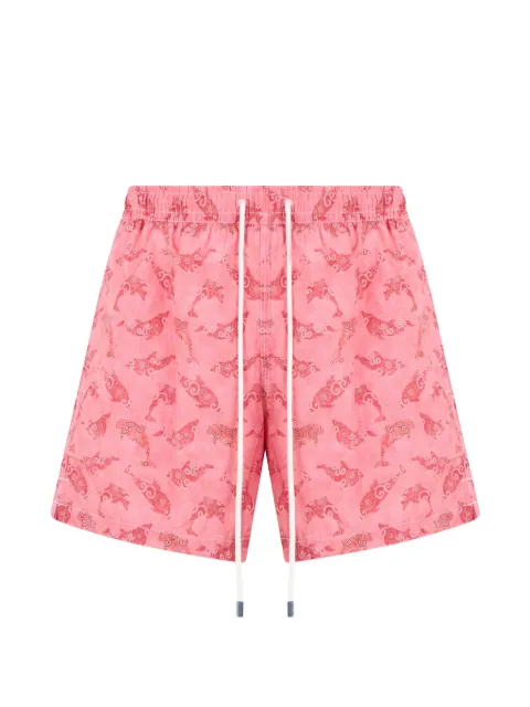 Fedeli dolphin-print drawstring swim shorts