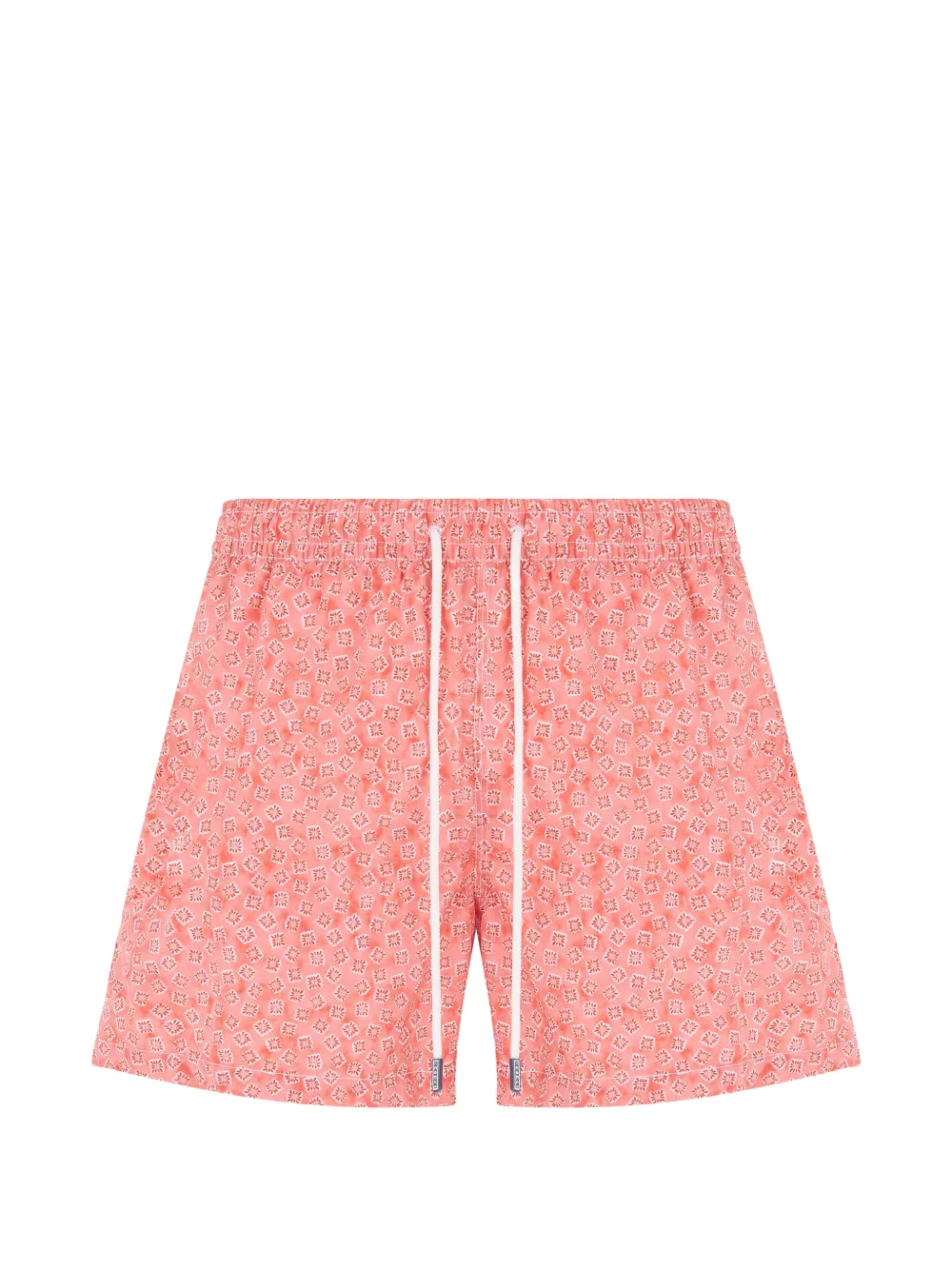 Fedeli geometric-print drawstring swim shorts - Rosa