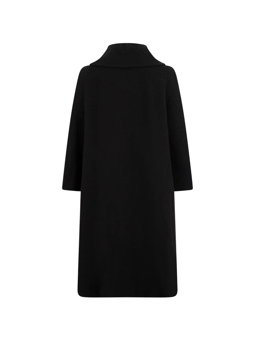 Moschino Elegante jas met flared mouwen en logoknoop Zwart